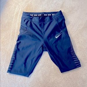Navy Blue Nike Leggings with Grey Detailing